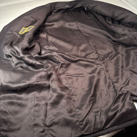 Versace Istante Mens Blazer Italy Pinstripe Single Breasted Jacket 3 Button - Picture 7 of 16